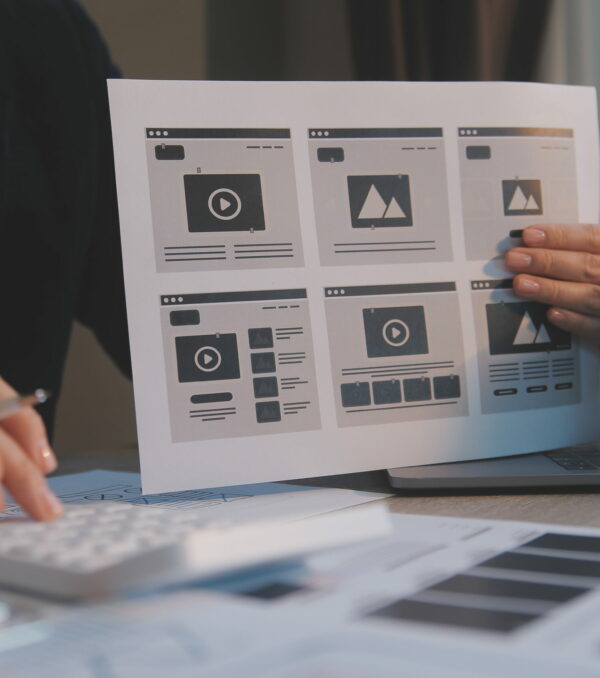UX UI design process for modish mobile application and website . Creative prototype of wireframe for professional app developer .
